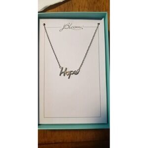 Hope Stainless Steel Rhinestone Necklace